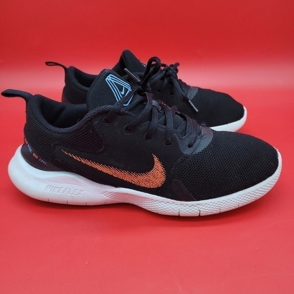 Nike Flex Experience Run 10 Dark Obsidian Hyper Crimson Sneaker Men's 8 Shoes - Picture 2 of 15